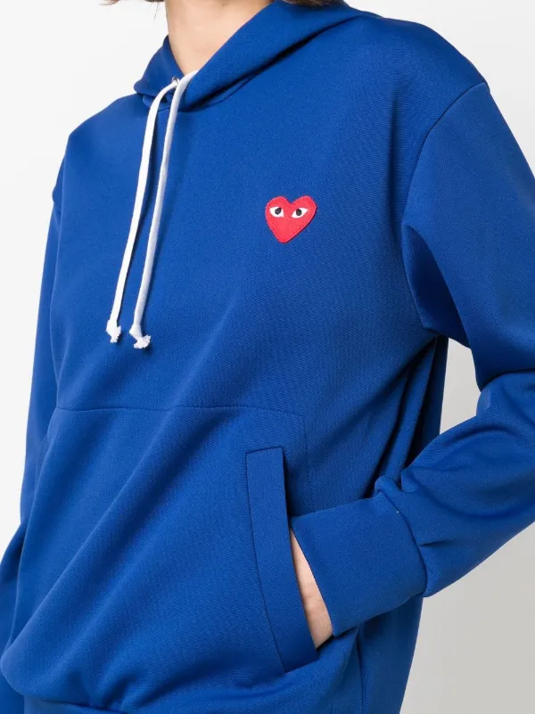 Blue comme des garcons hoodie 2025