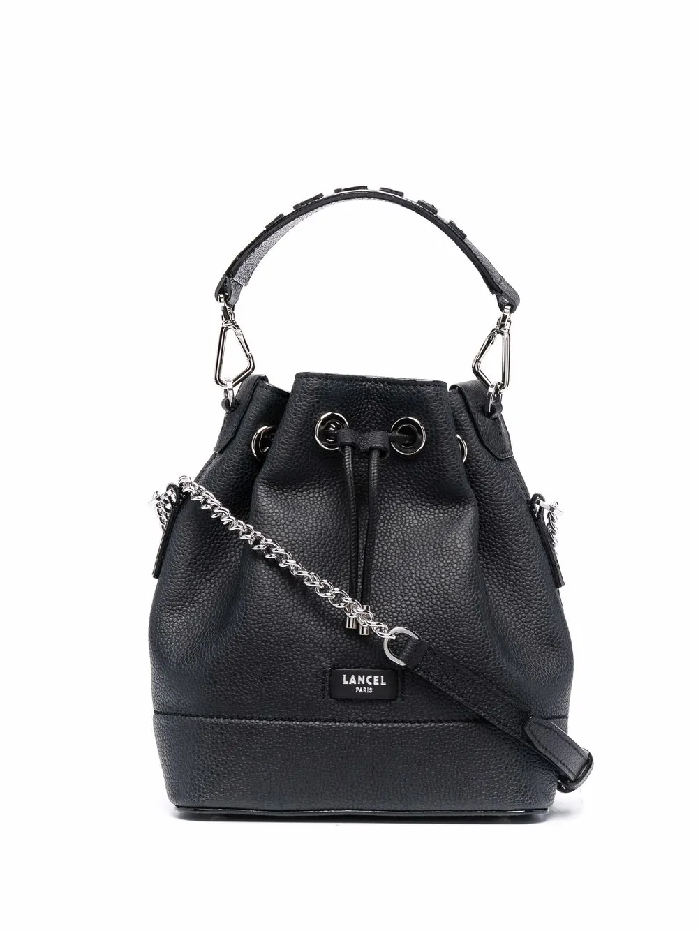 

Lancel leather bucket bag - Black