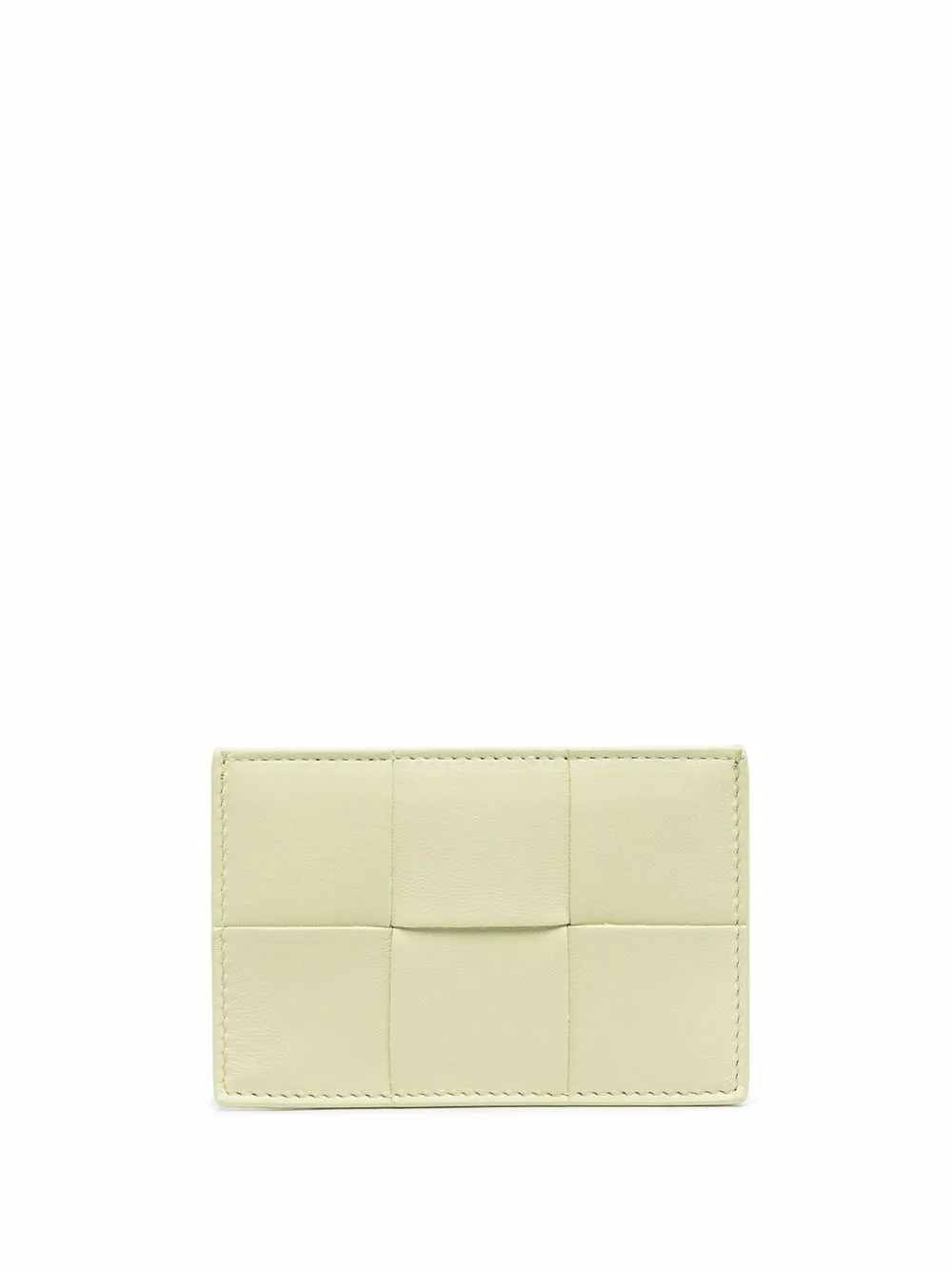 Intrecciato leather cardholder