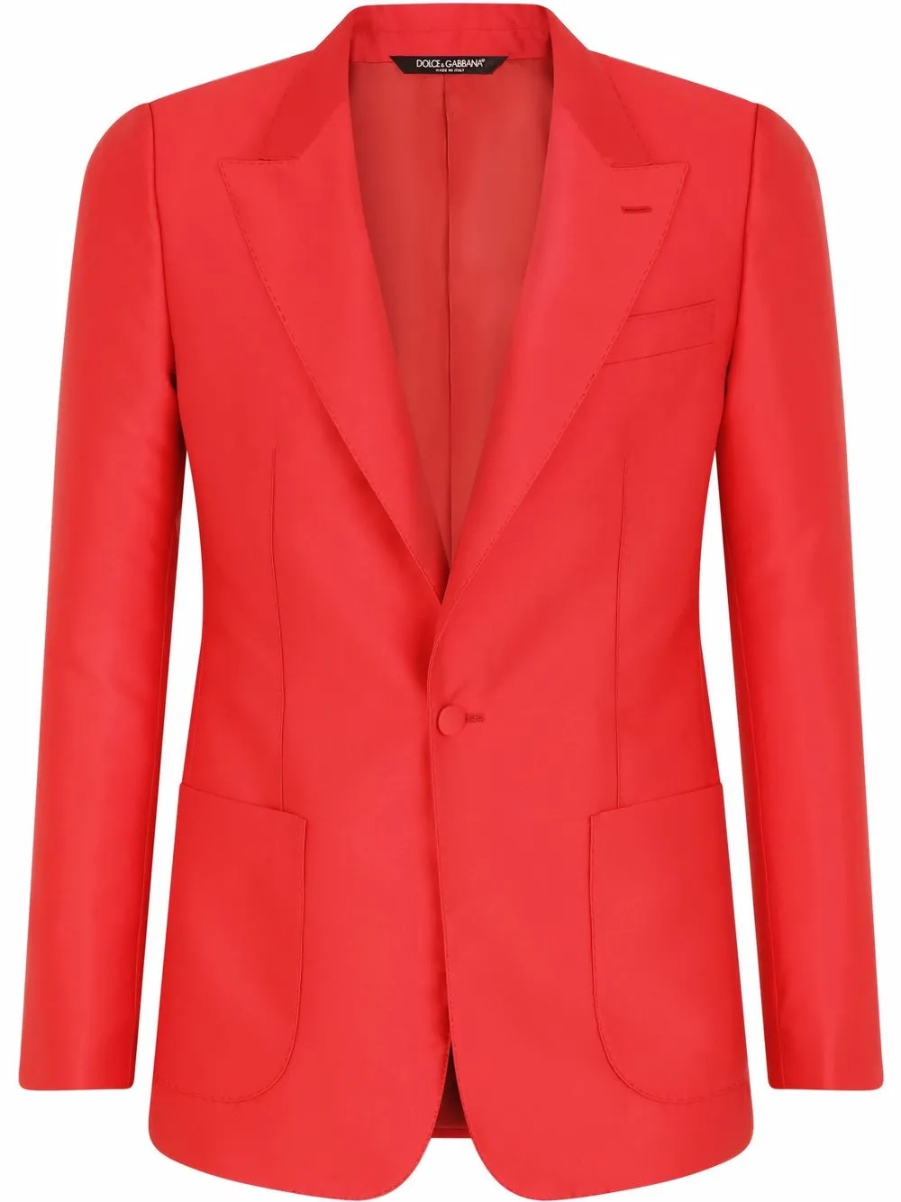 

Dolce & Gabbana satin single-breasted blazer - Red