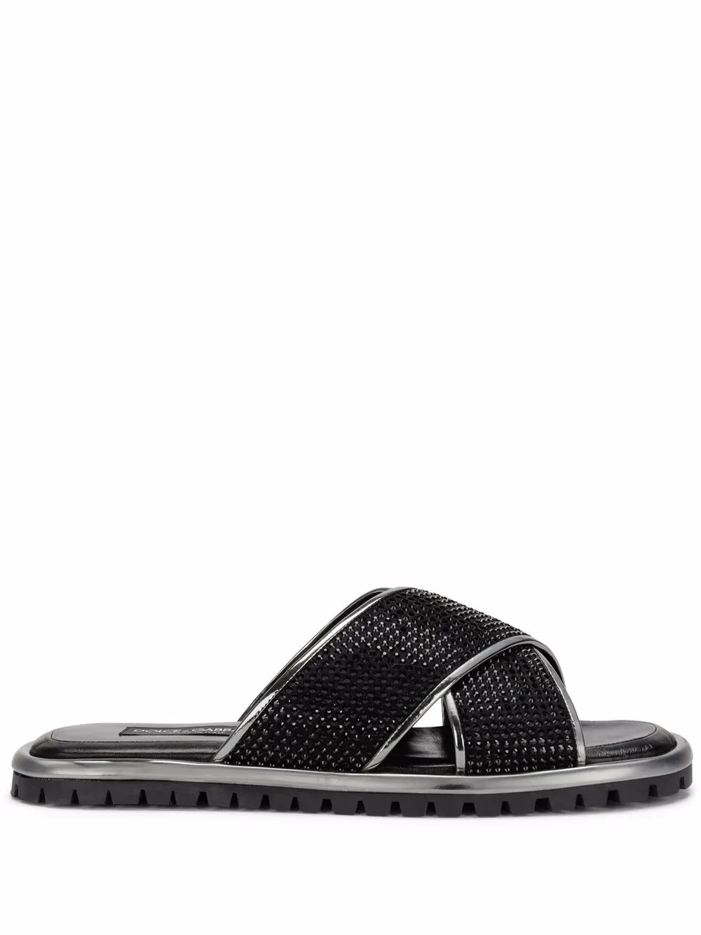 

Dolce & Gabbana sandalias con detalles de cristal - Plateado