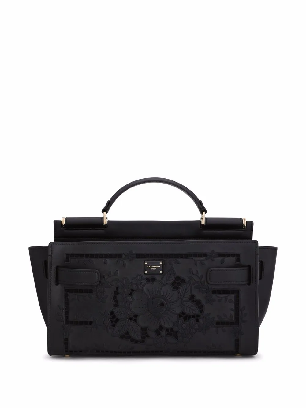 

Dolce & Gabbana tote con motivo floral - Negro