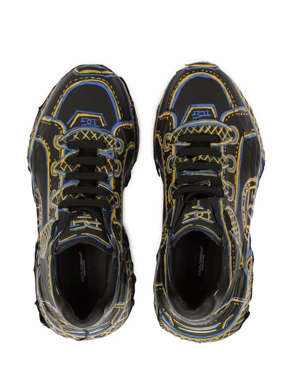 Dolce & Gabbana Graffiti lace-up Sneakers | Black | FARFETCH