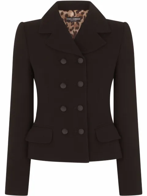 Dolce & Gabbana double-breasted virgin wool blazer