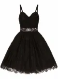 Dolce & Gabbana sweetheart-neck chantilly-lace minidress - Black