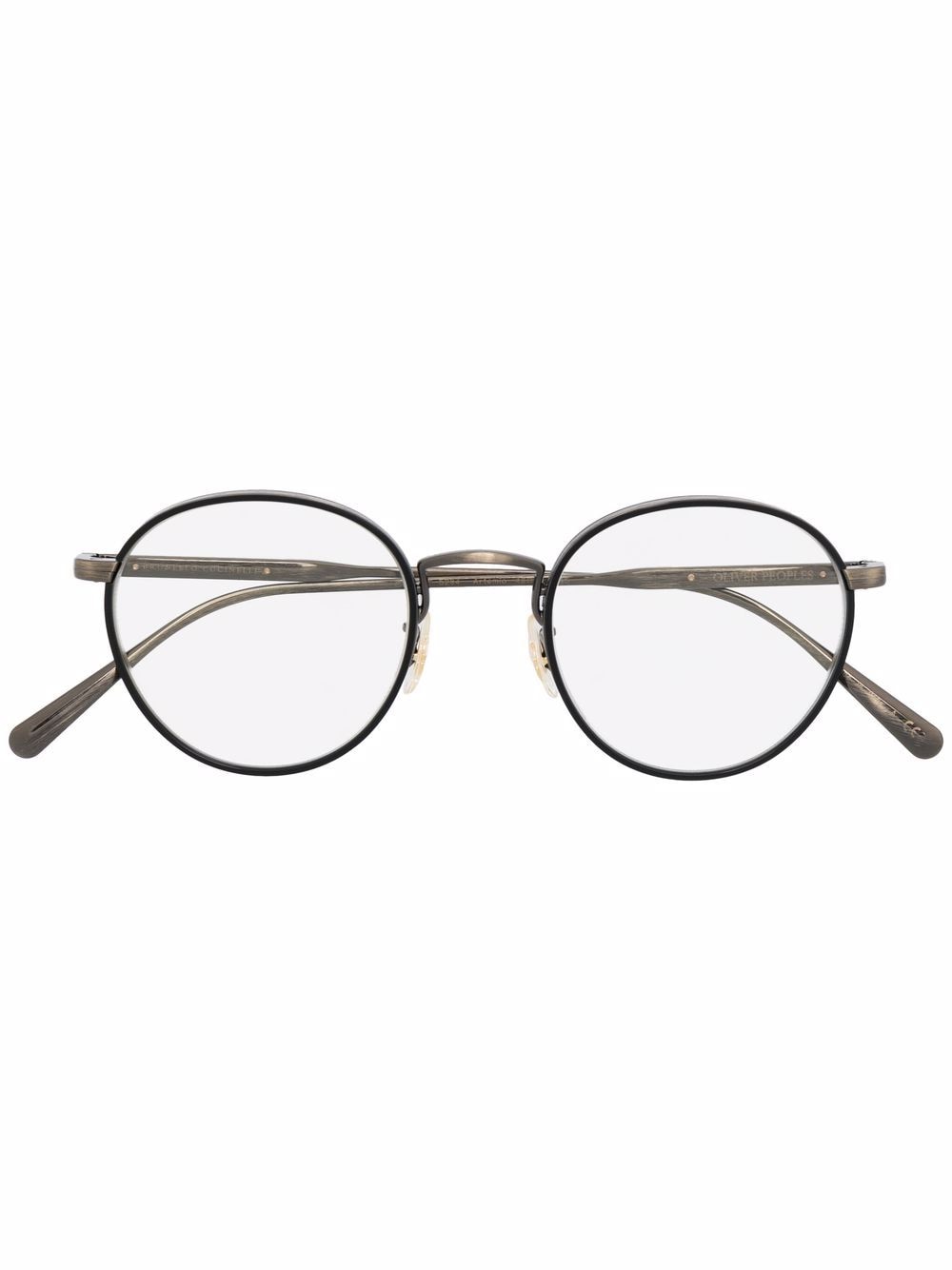 фото Brunello cucinelli очки-клипоны artemio в круглой оправе