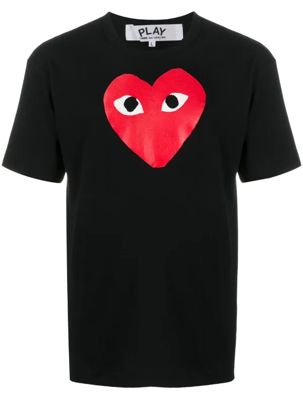 Comme Des Garçons Play ハートプリント Tシャツ - Farfetch