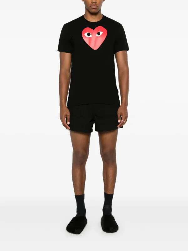Comme Des Garçons Play Peeping Heart T-shirt | Black | FARFETCH Comme Des Garçons Play Peeping Heart T-shirt | Black | FARFETCH