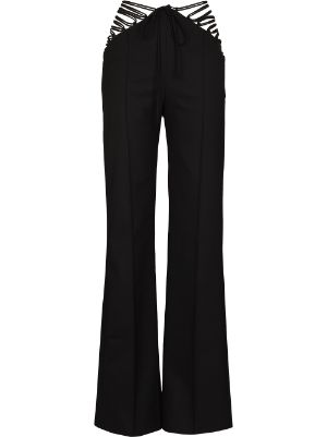 Black Farfetch Women Clothing Pants Formal Pants Double-breasted trouser suit 