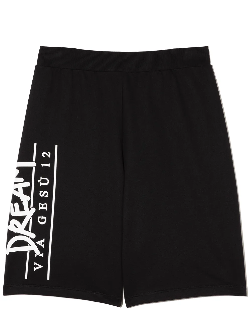 

Versace Kids shorts deportivos con logo estampado - Negro