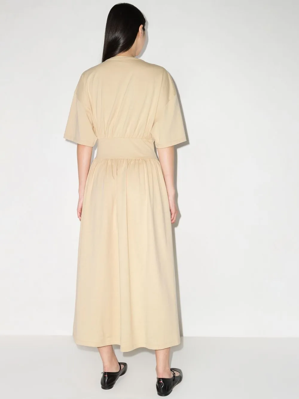 TOTEME Smocked Waist Midi Dress Farfetch