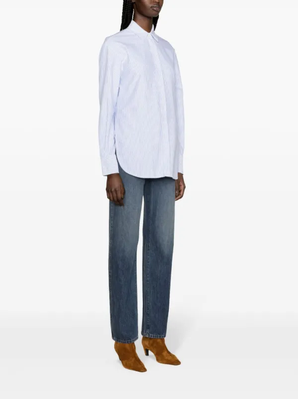 ゴールデングース 定価5.3 オックスフォード ストライプ オーバーサイズシャツ Golden Goose ストライプ オックスフォードシャツ 通販 - FARFETCH