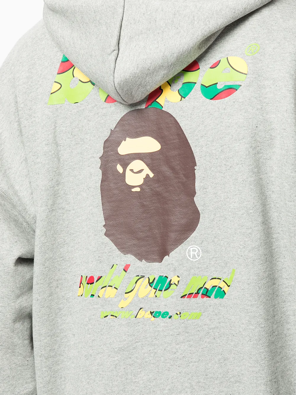 A BATHING APE graphic print Oversized Hoodie Farfetch