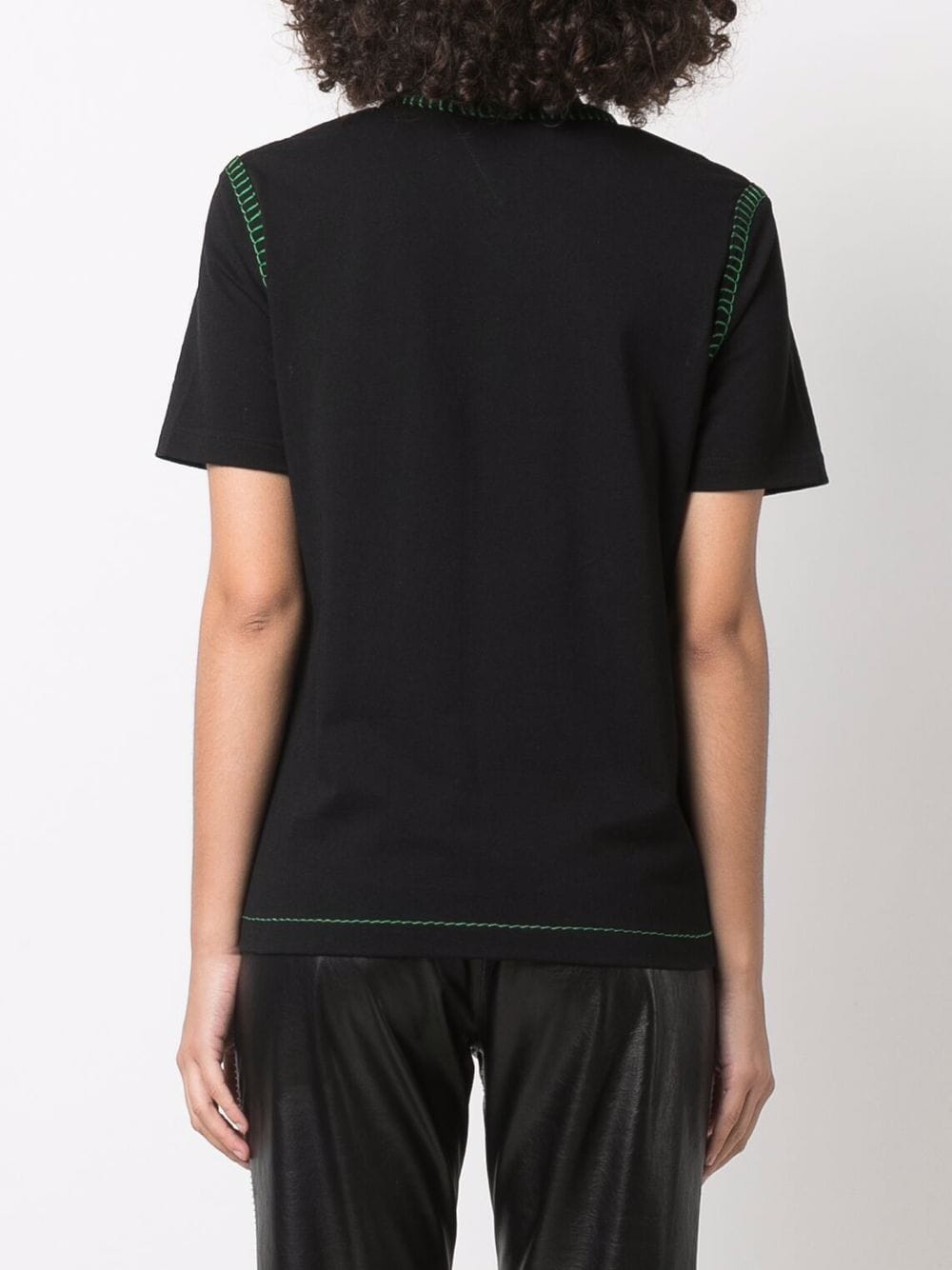 Bottega Veneta T-shirt met stiksel Zwart