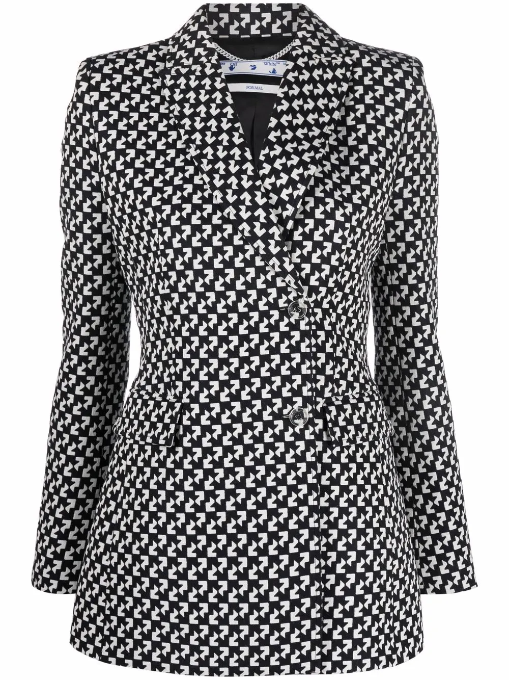 

Off-White blazer con Arrows - Negro