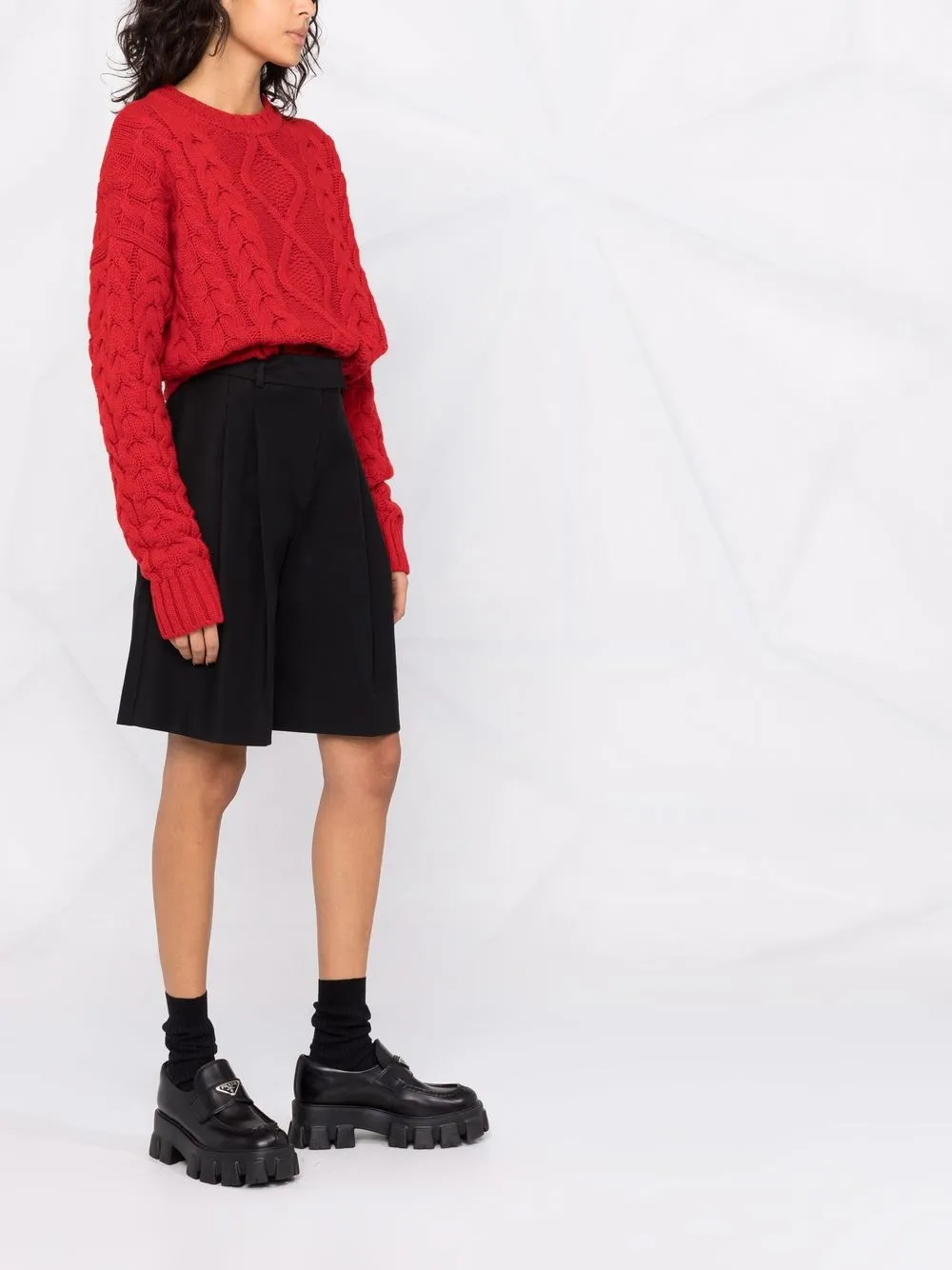 drawstring cropped jumper