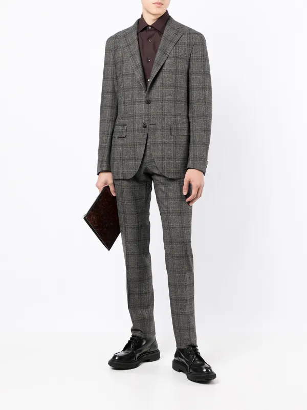 Caruso Aida single-breasted Suit - Farfetch