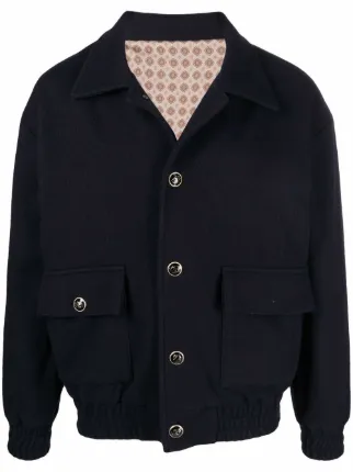 Button down top bomber jacket