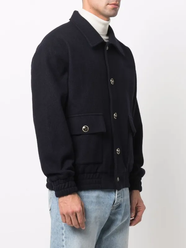 bomber jacket with button down