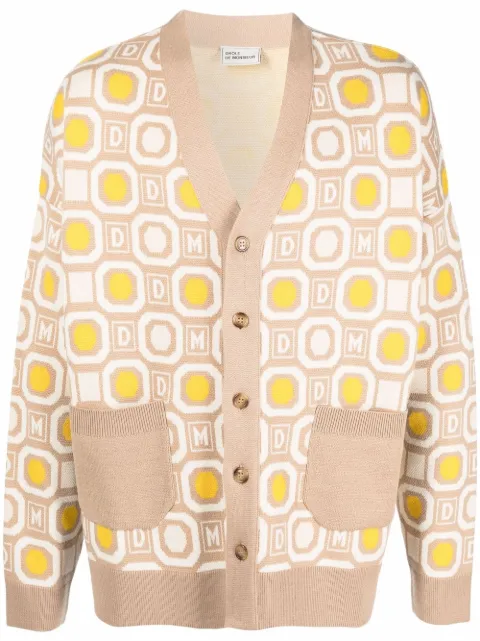 Drôle De Monsieur geometric button-down cardigan