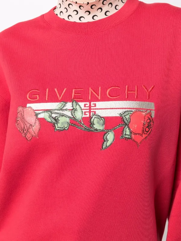 givenchy rose sweatshirt