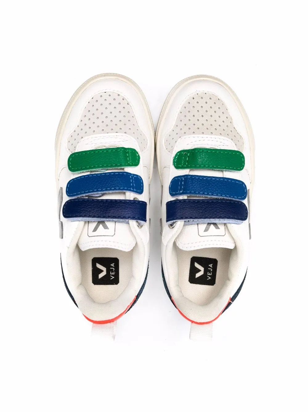 фото Veja kids кроссовки на липучках с перфорацией