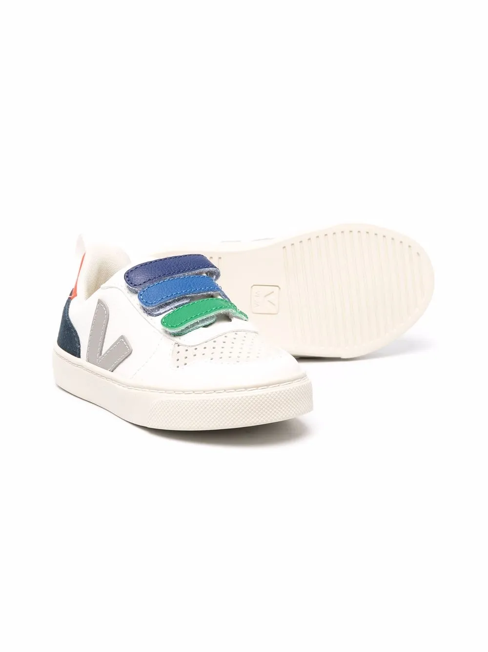 фото Veja kids кроссовки на липучках с перфорацией