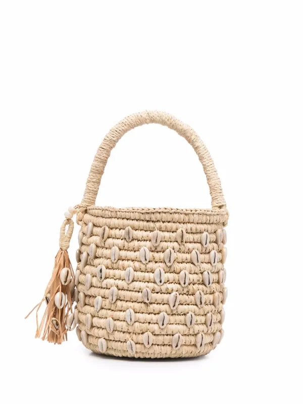straw bucket purse