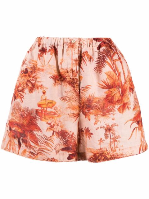 Alanui Hoo'okipa Toile De Jouy shorts Women