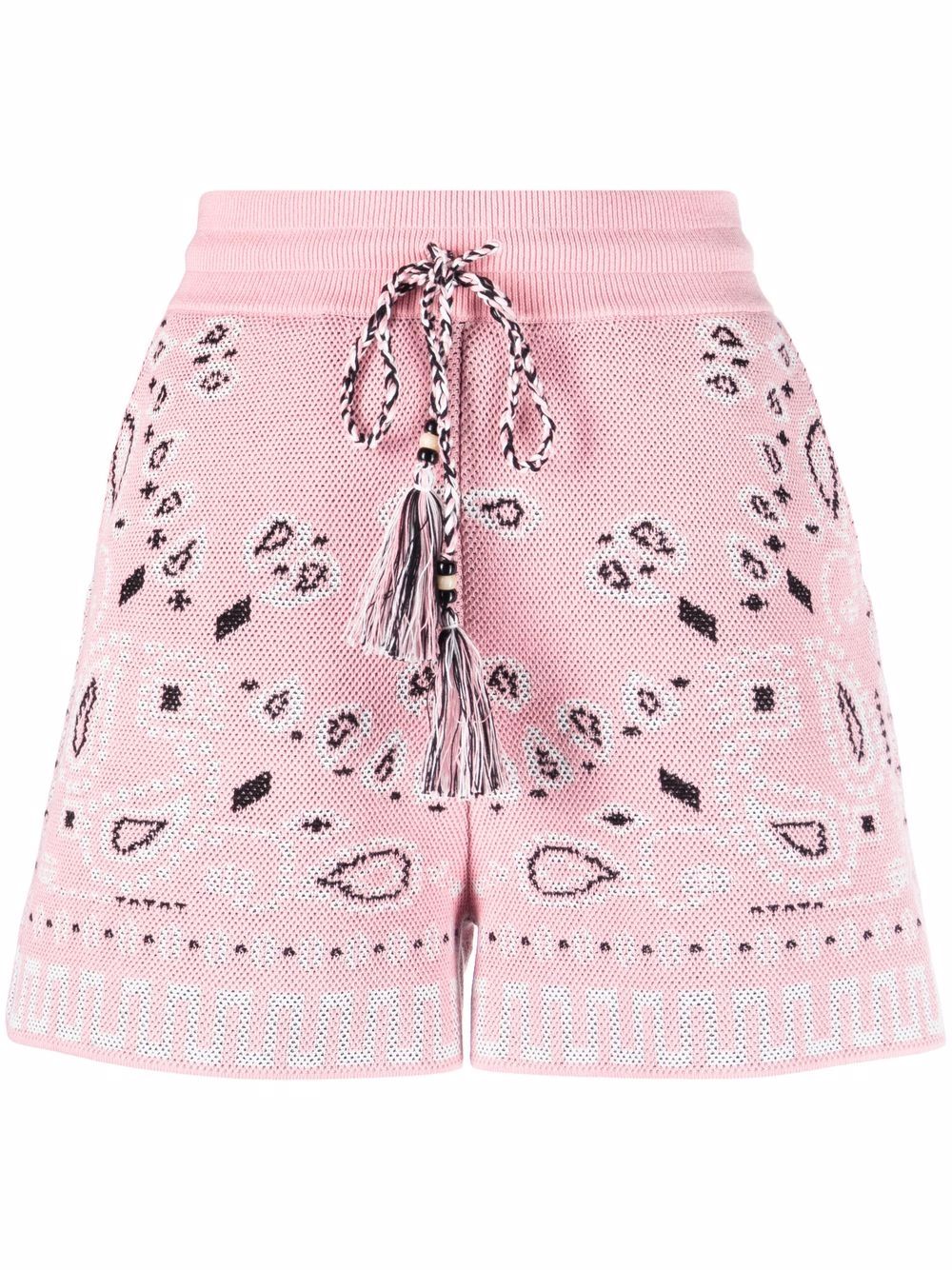 

Alanui shorts con estampado de bandana - Rosado