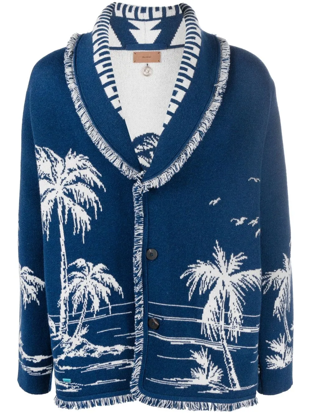 

Alanui Surrounded By The Ocean cardigan - Blue