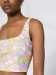 Emilio Pucci Bandierine-print sleeveless performance top