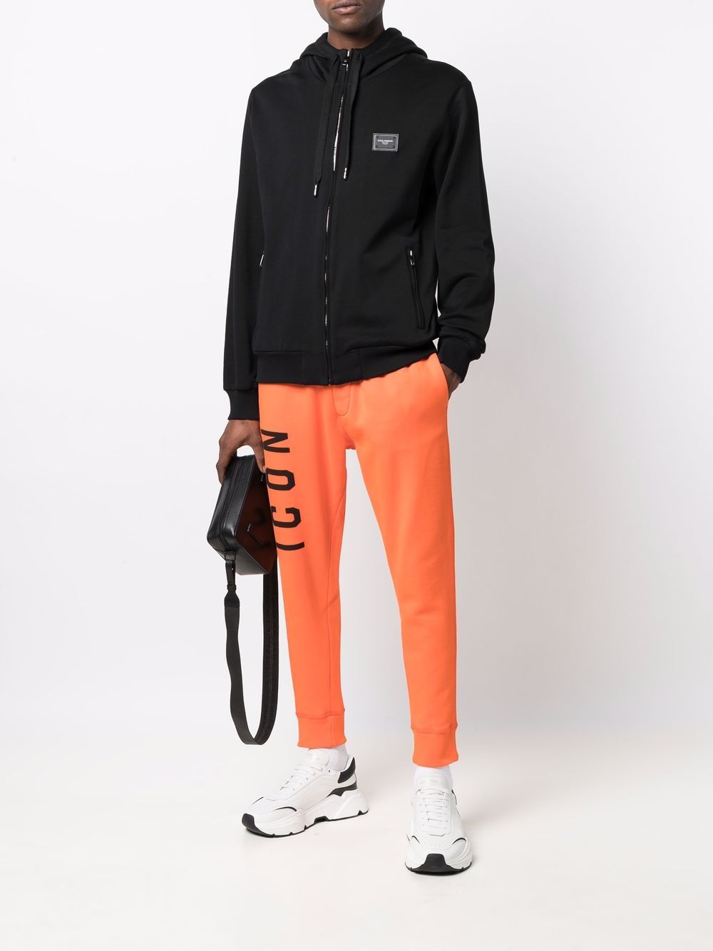 dg logo tapered track pants