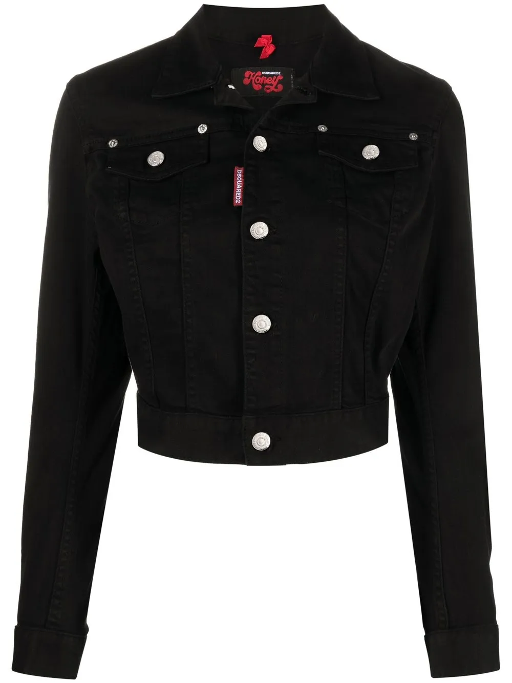 

Dsquared2 cropped denim jacket - Black