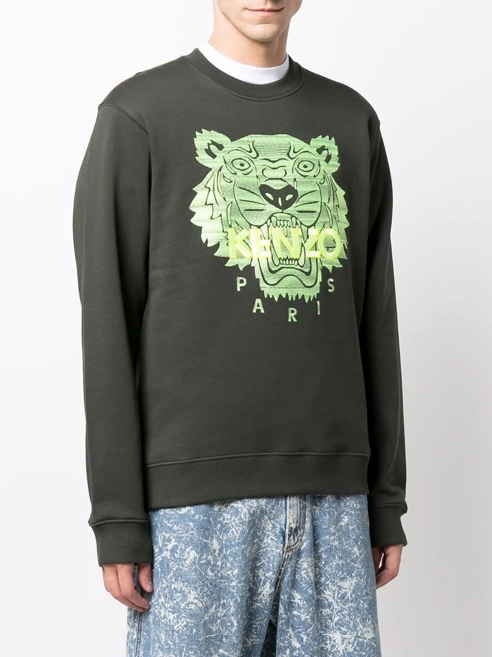 фото Kenzo толстовка tiger из органического хлопка