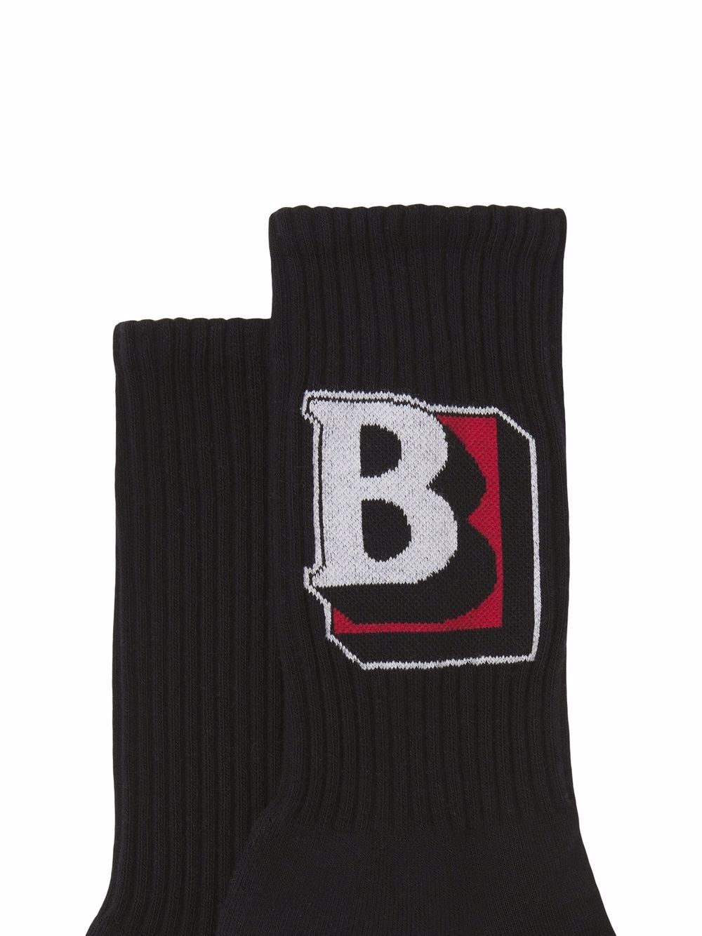 Burberry Sokken met monogram - Zwart