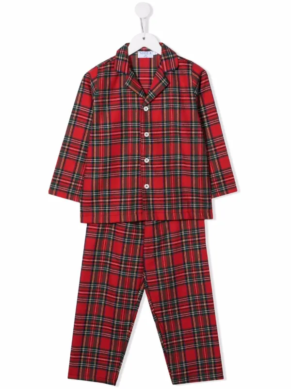 mais Conjunto de pijama impressão xadrez