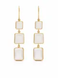 PIPPA SMALL 18kt yellow gold First Frost moonstone earrings