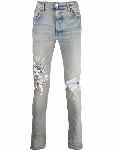 AMIRI Cherub Print Jeans - Farfetch