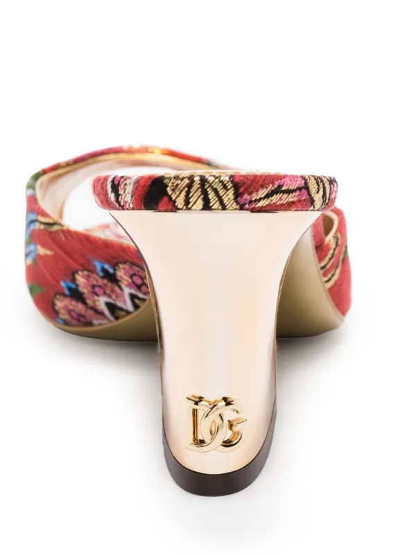 【関税＆送料込み】Dolce & Gabbana Velvet Sandal Women's Sandals and Wedges | Dolce&Gabbana