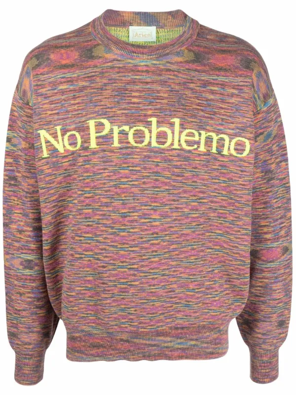 Shop Aries No Problemo print jumper 