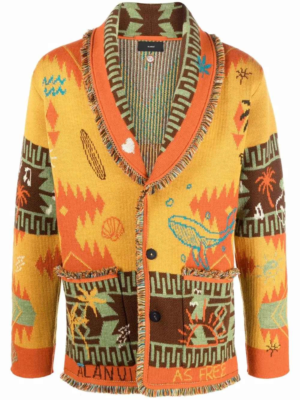 

Alanui Summer Vibes icon cardigan - Orange