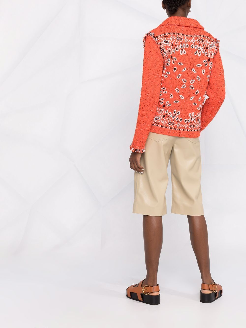 фото Alanui bandana jacket bright orange multicolor