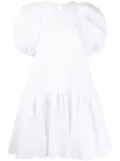 Cecilie Bahnsen voluminous puff sleeve mini dress - White