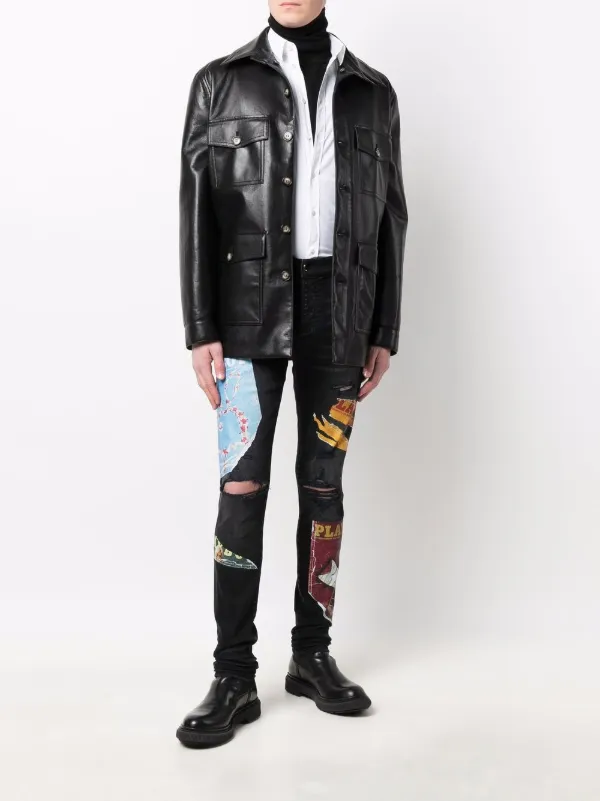 AMIRI x Playboy Magazine Print super-skinny Jeans | Black | FARFETCH