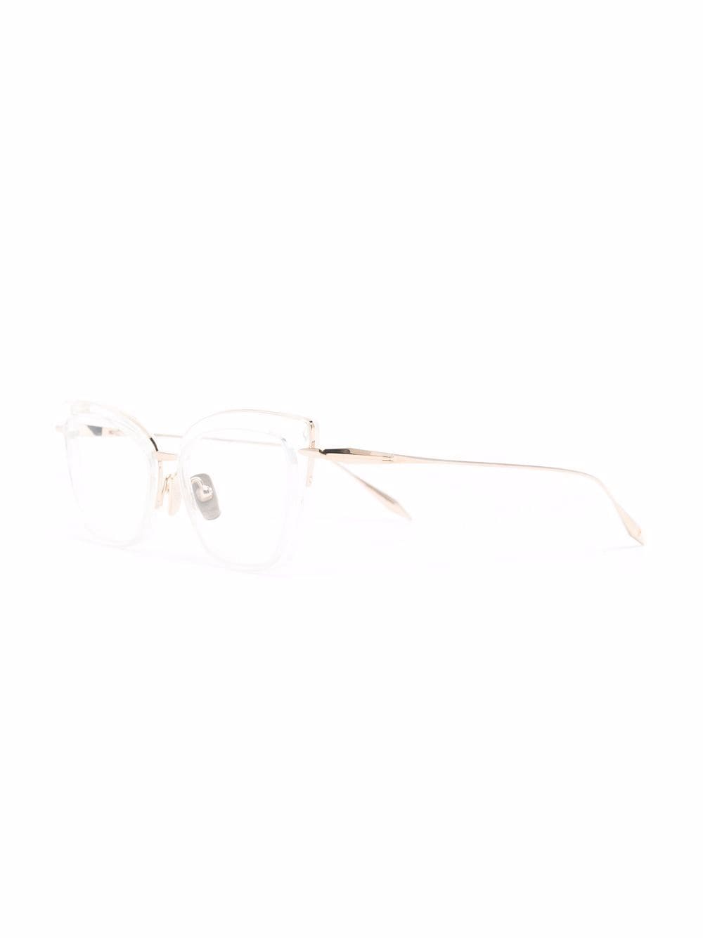 Dita Eyewear Armoly bril met cat-eye montuur - Goud