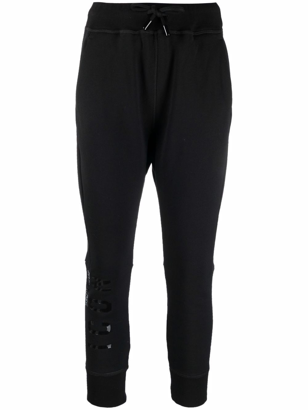 

Dsquared2 pantalones tapered con logo - Negro