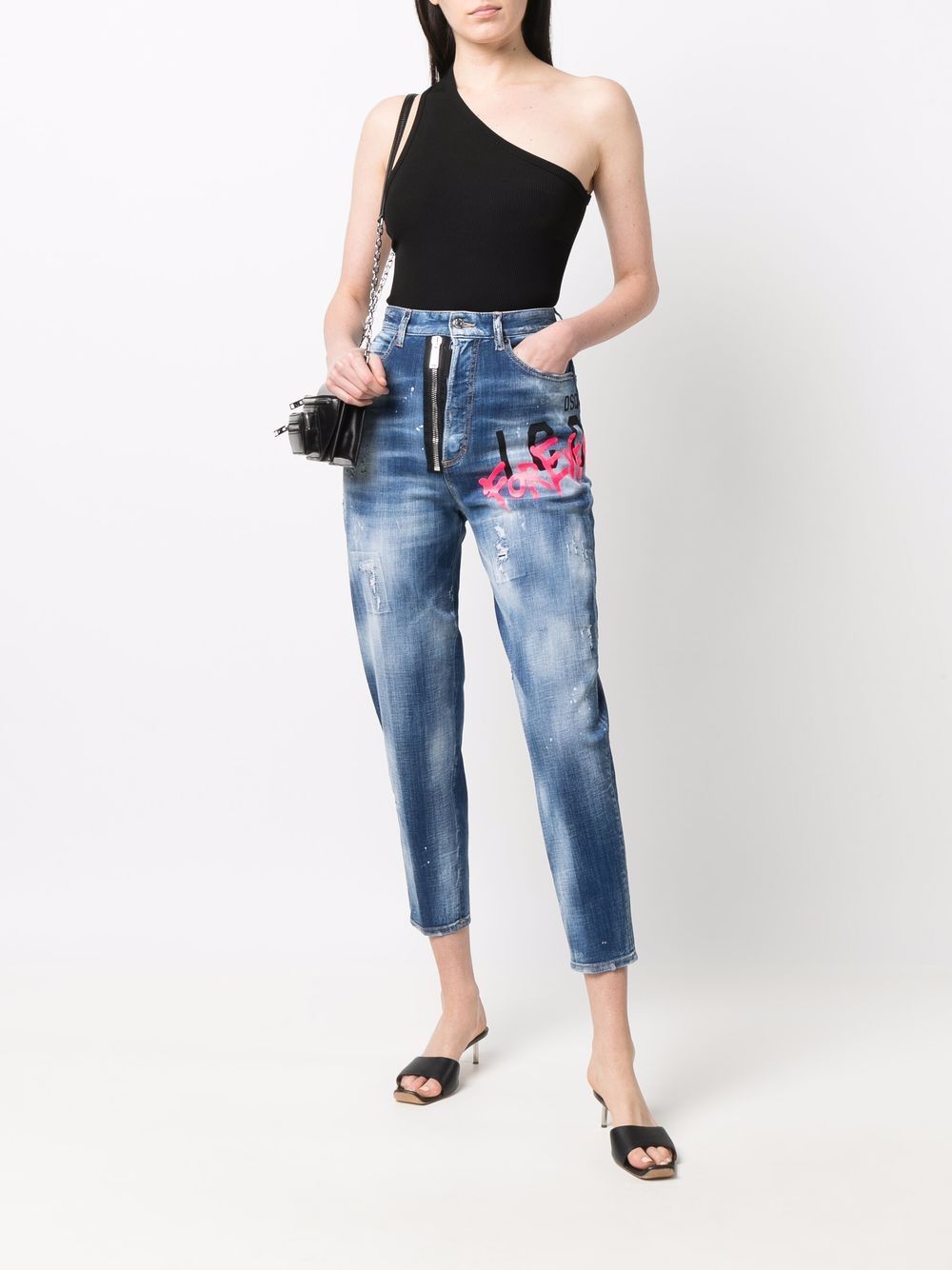 Dsquared2 Cropped jeans - Blauw