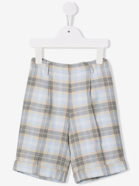 Siola virgin wool check shorts