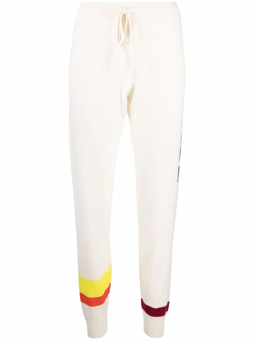 

Chinti and Parker intarsia-knit track pants - White